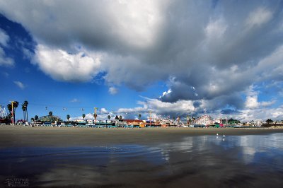 Santa Cruz Beach in Winter