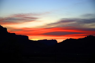 Sunset over Desert
