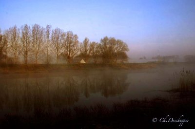 Zennehoeve in de mist