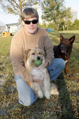 David with Spanky and Jasmine