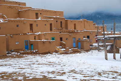 Adobe Houses Puebla New Mexico