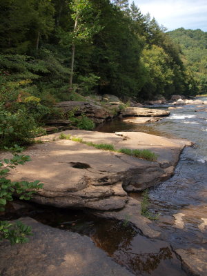 Rocky Streambank and Scour Zone