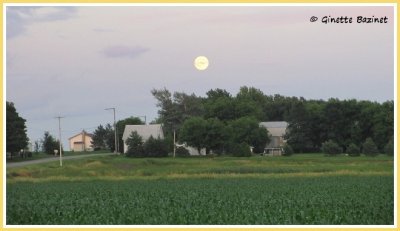 Ce soir, à ma gauche du côté sud-est, il y a ...