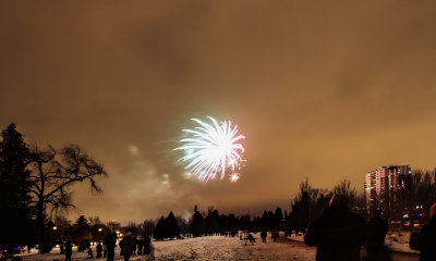 Fireworks in Winter 