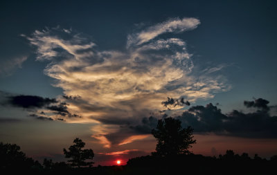 Sunset on Highway 7