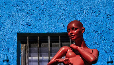 Mannequin on Blue 