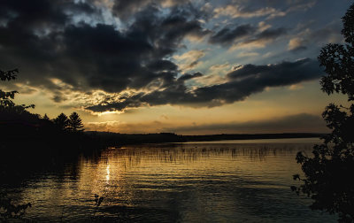 Sunset on Boshkung Lake