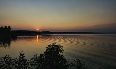 Sunset on Boshkung Lake 2 