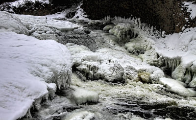 Elora Falls in Winter 