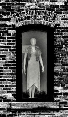 Mannequin in the Window BW 