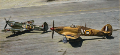 Spitfire and Hurricane 