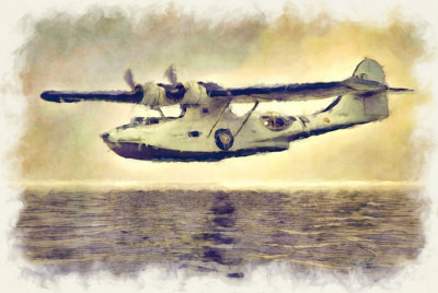 PBY-5A Canso Watercolour 