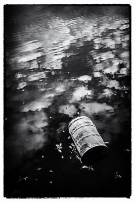 Drum in the River BW 