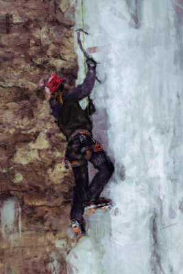 Ice Climber Painting 
