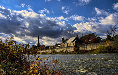 The Grand River in Galt 