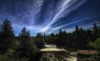 River and Cirrus Clouds