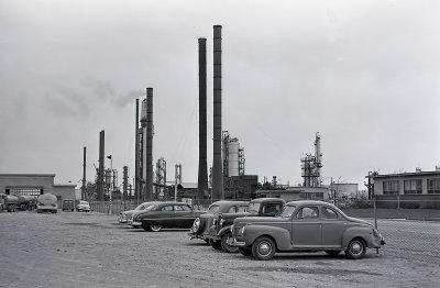 Cars by the Refinery