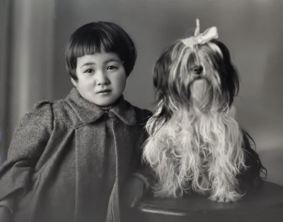 Girl and Her Dog