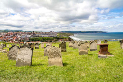 IMG_3344.jpg Gravestones St Mary's parish church graveyard - East Cliff, Whitby - © A Santillo 2011