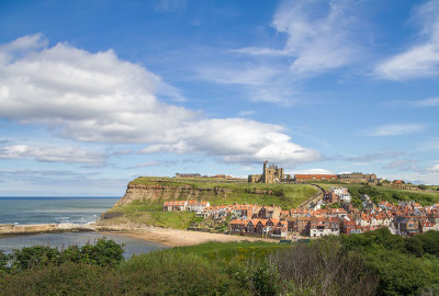 IMG_3404-Edit.jpg View towards East Cliff with St Hilda's Abbey - West Cliff, Whitby - © A Santillo 2011