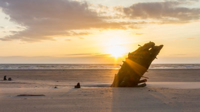 IMG_2677-Edit.jpg Sunset Rhossili Bay with wreck of Helvetia - Rhossili -  A Santillo 2009