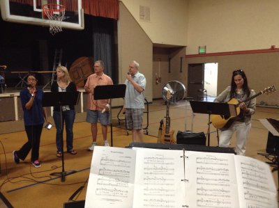 Rehearsal in old gym
