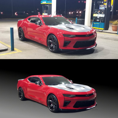 Camaro before after
