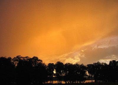 The night before the hurricane