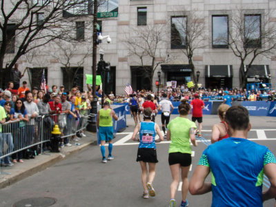 Mile 25 - About to make the final turn onto Boylston