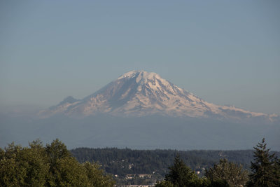 View of Mount Rainier from near our hotel in Seattle