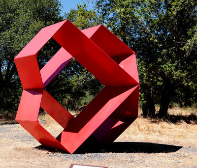 Red Metal Squares