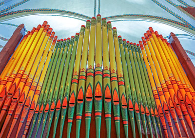Painted Organ Pipes