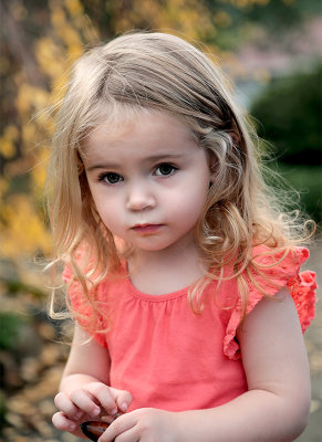 Young Girl with Acorn