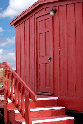 Goffs red door on cookhouse