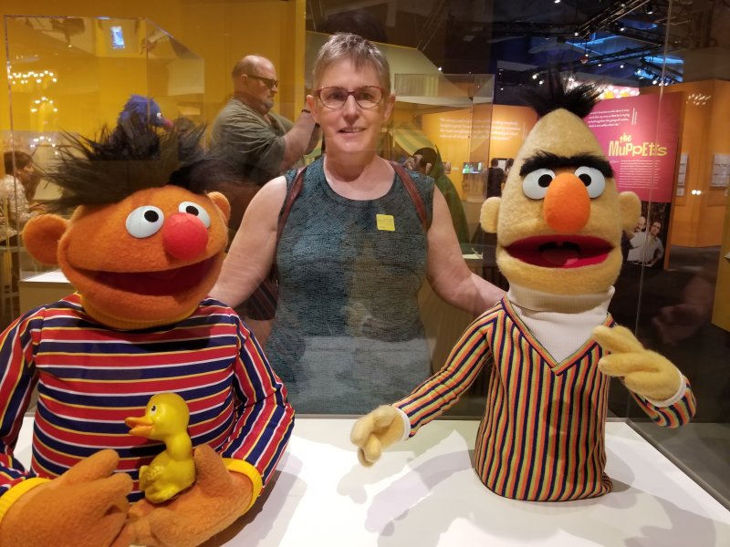 Ernie and Bert muppets from 1976, Museum of Pop Culture, Seattle