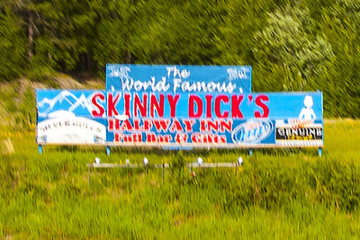 Skinny Dicks sign
