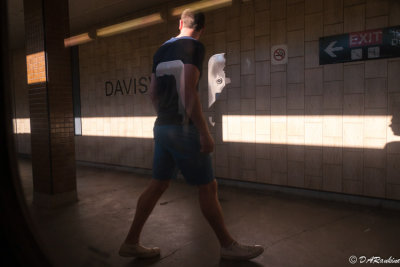 Leaving the Train at Davis