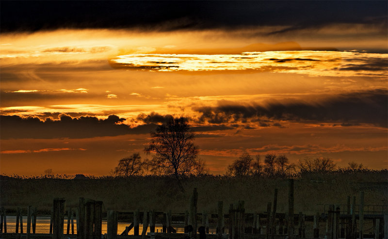 Sunset at the marina.