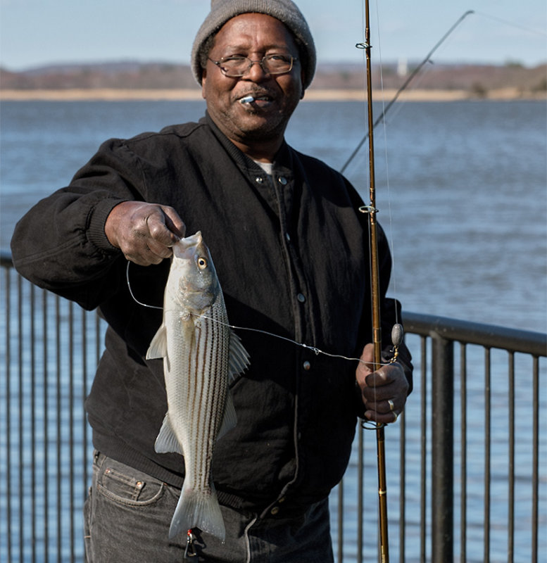 Fisherman with his catch