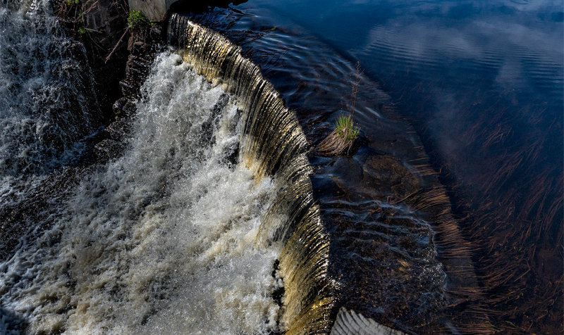Waterfall/Dam - Schreeder Pond