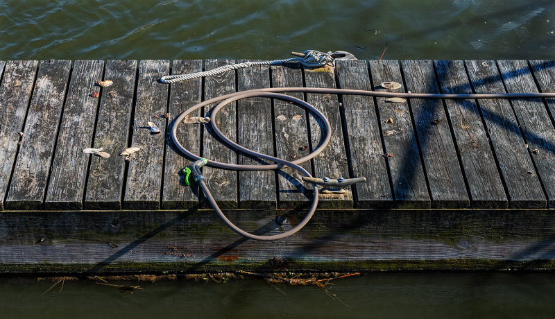 at a marina