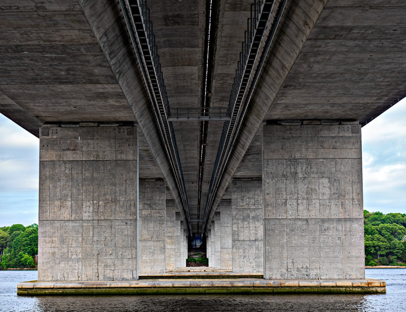 Under the Raymond E. Baldwin Bridge