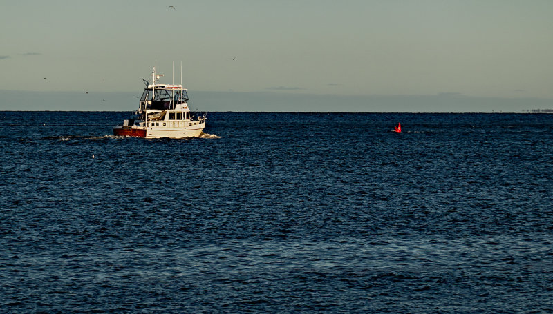 boat at twilight