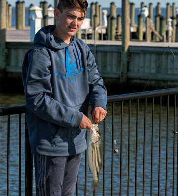 Fisherman with his catch