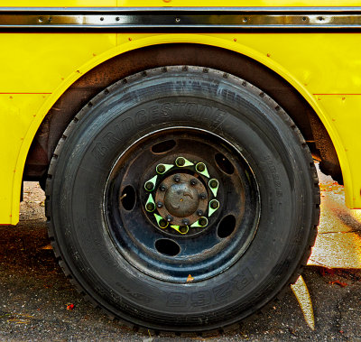 Ordinary Things - school bus wheel