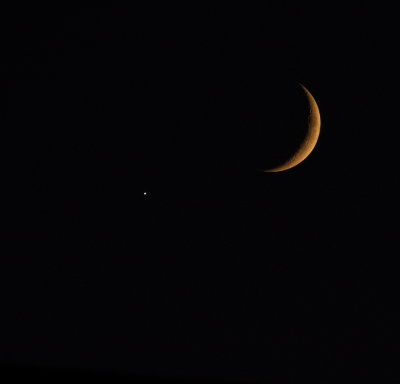 Moon and Venus