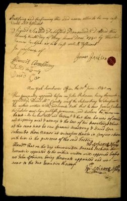 Last Will and Testament of James Jackson - May 29, 1740 (page 2)