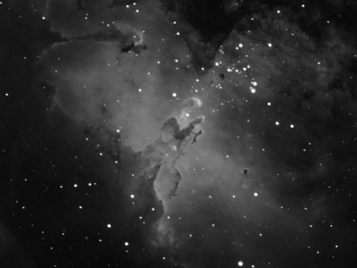 M16 - The Eagle Nebula, in Ha 27-Apr-2011