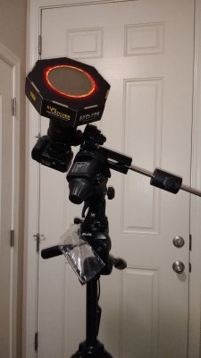 Showing the Explore Scientific solar filter