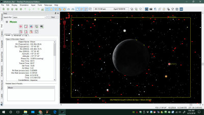 TSXPro Screenshot showing surrounding stars (mainly HIP and GSC's)